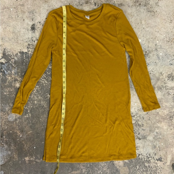 Old Navy Gold Mustard Yellow Long Sleeve Ribbed Shirt Size S - OBO - Picture 5 of 6